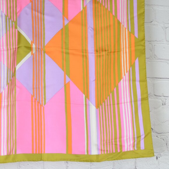 VTG DIOR Geometric Silk Twill Scarf - Picture 6 of 14
